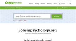 Desktop Screenshot of jobsinpsychology.org